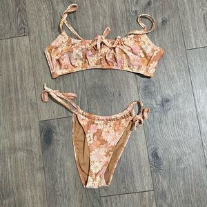 Floral nude bikini